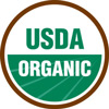 Green and brown logo for USDA Organic certification